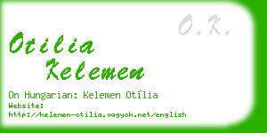 otilia kelemen business card